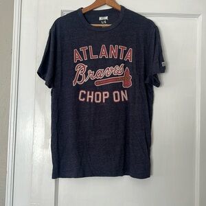 Blue Atlanta Braves T-shirt size L
